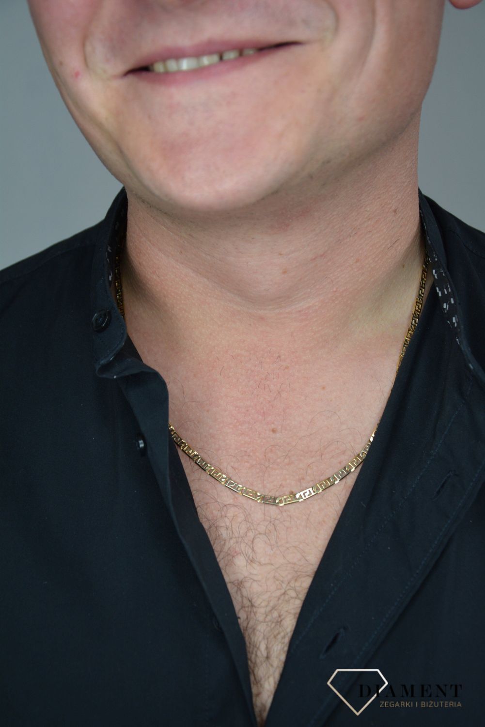 Złoty łańcuszek 585 szerokość 4 mm DIA-LAN-1196-585 4mm.jpg